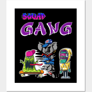 SQUAD GANG SET DESIGN Posters and Art